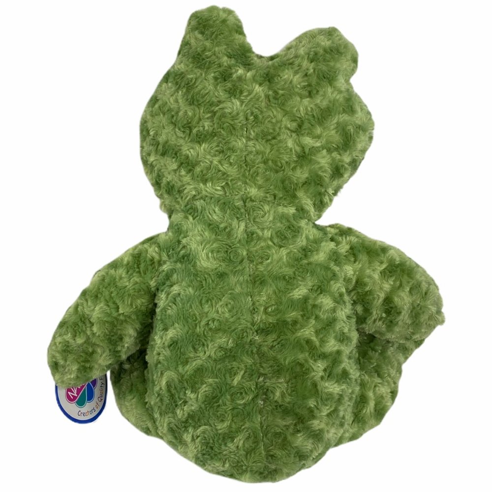 Nanco Green Frog Bow & Sparkle Eyes Stuffed Animal - Picture 3 of 10